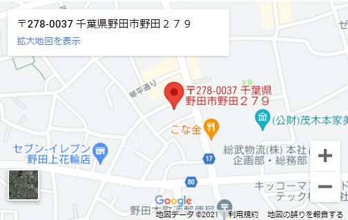 旭屋呉服店（千葉）の地図