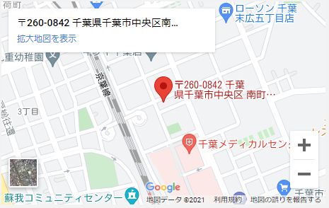 越後屋質店の地図（千葉県）